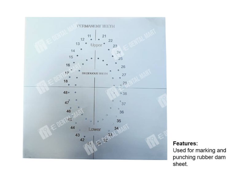 Rubber Dam Sheet Template | Buy Rubber Dam Template in Pakistan