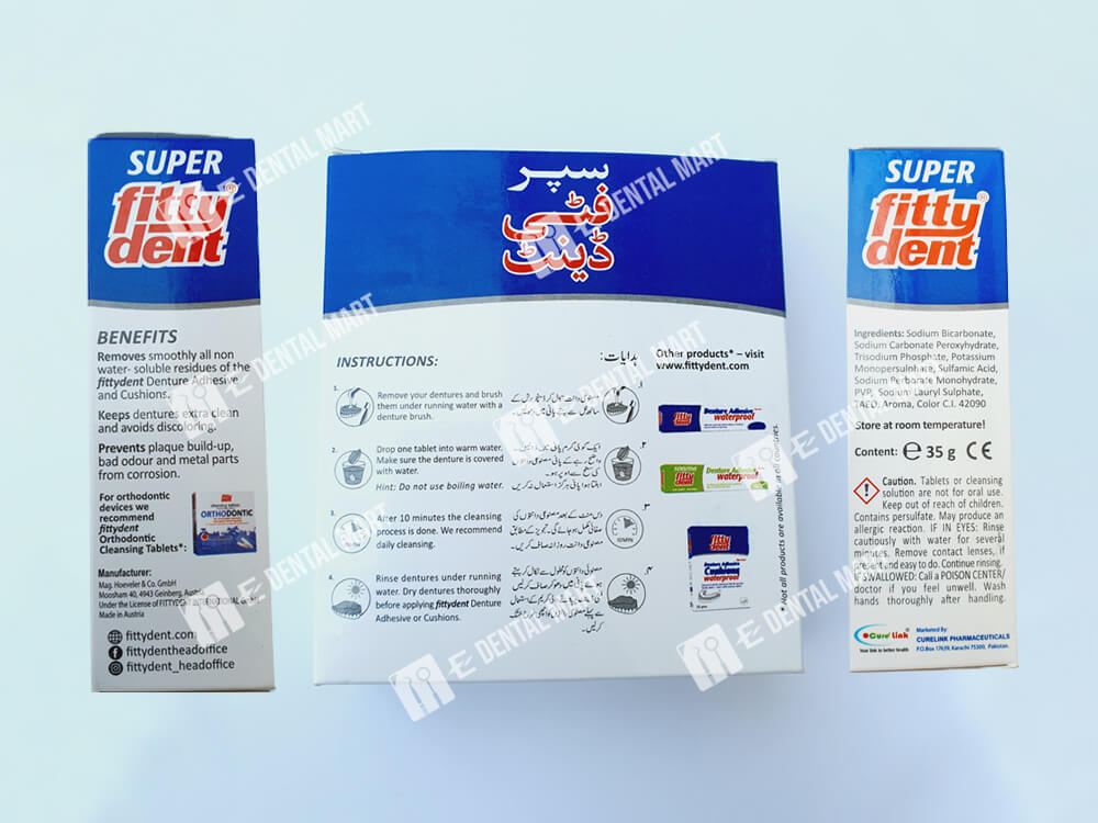 Denture Cleaning Tablets Buy Fittydent Denture Tablets Online Pakistan